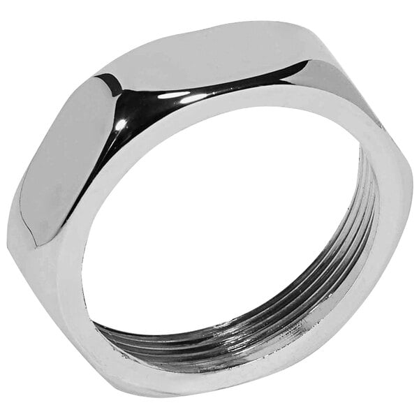 A stainless steel Sloan A-6 flushometer handle coupling nut.