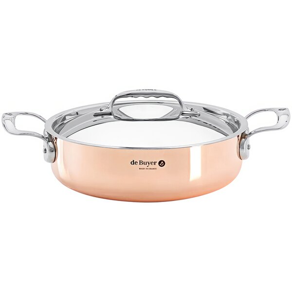 de Buyer Prima Matera 5.2 Qt. Induction Ready Copper Brazier with