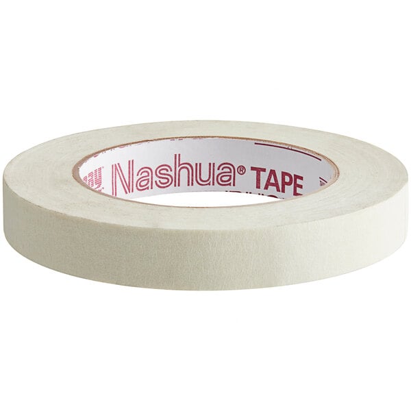 A roll of Nashua Natural Utility Masking Tape with red and white packaging.