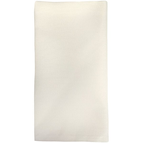 A white cloth with a grid pattern on a white surface.