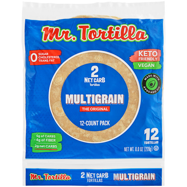 Mr. Tortilla 6" Low Carb Multigrain Tortillas 384/Case