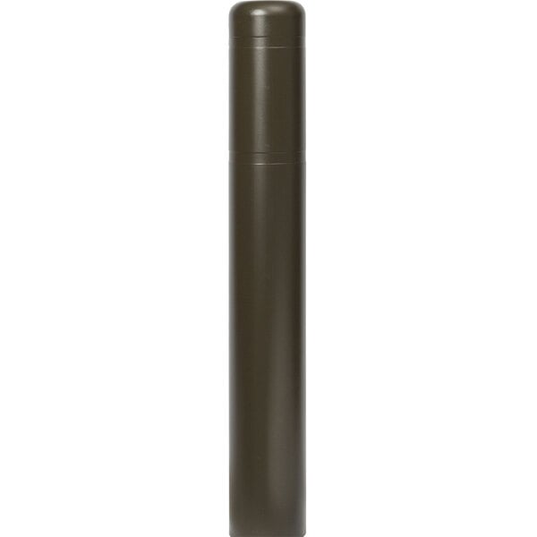 A brown cylindrical Innoplast BollardGard cover with a black cap.