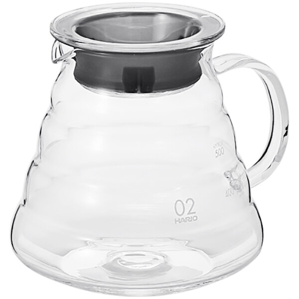 Hario XGS02TB V60 20 oz. Size 02 Glass Coffee Server