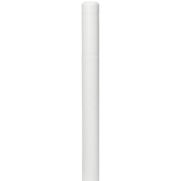 A white cylinder with a white cap.