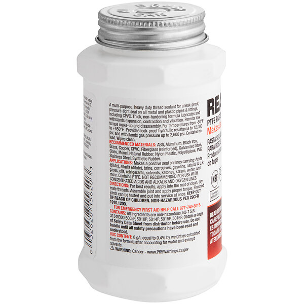 Hercules 15620 Pipe Thread Sealant Real Tuff, 9.6 fl oz, Brush-Top Can - KVM Tools Inc
