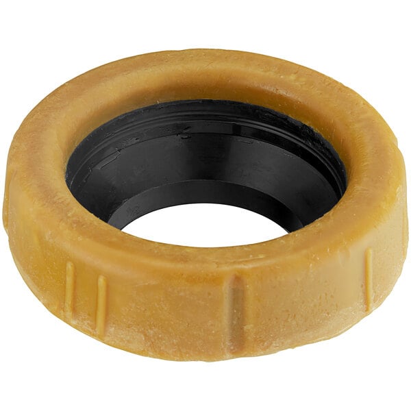 A round Hercules wax gasket with a black rubber ring.
