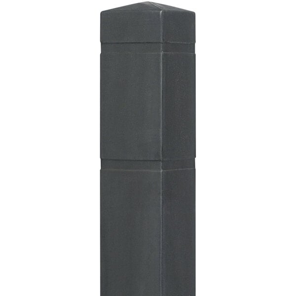 A black rectangular Innoplast Bollard cover with a square base.