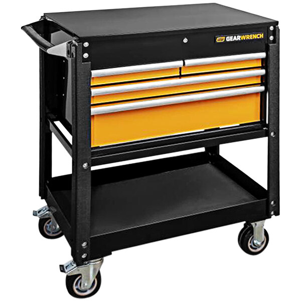Gearwrench 42" Black and Orange 4Drawer Utility Cart GEA83168