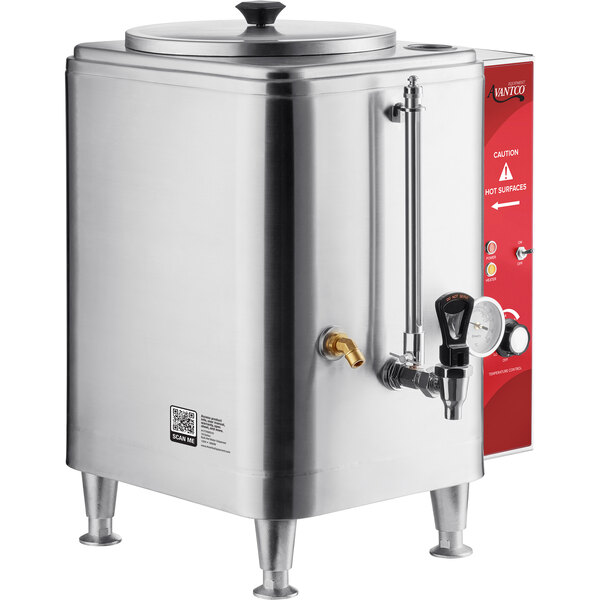 Avantco HWD10 10 Gallon Bulk Hot Water Dispenser 120V, 1,800W