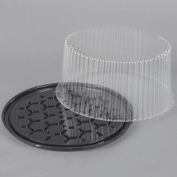 12 Clear Plastic Domes With Snap in Bottom 4 Inches Tall 2-3/8 Diameter 