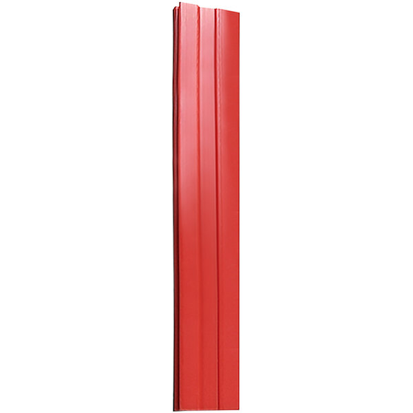 A red rectangular object with white background.
