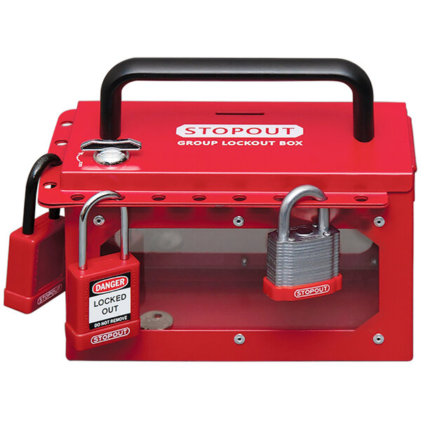 Accuform STOPOUT® 4 3/4" x 8" x 4 5/8" Powder Coated Steel Pry