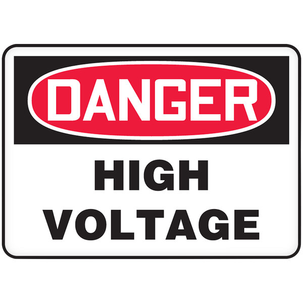 Buy Accuform MELC019XT, Dura-Plastic Sign \"Danger High Voltage Keep Off\" - Mega Depot