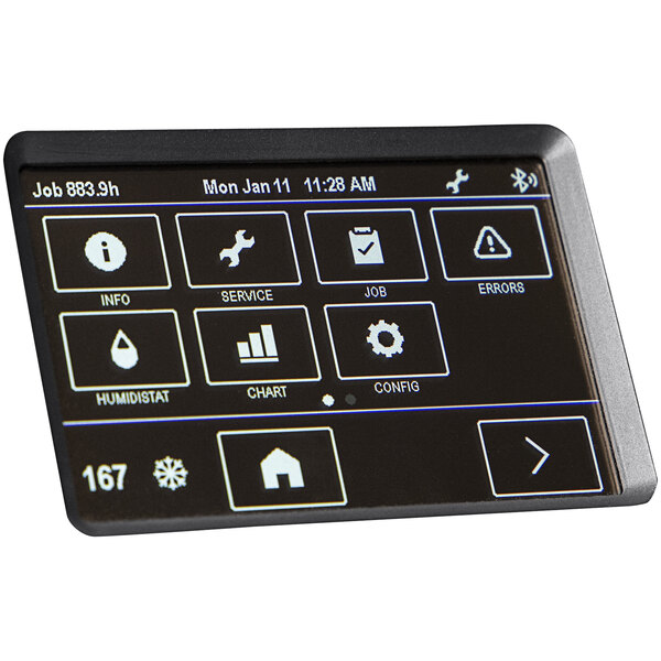 The black Dri-Eaz Command Hub Kit with white text on a touch screen.