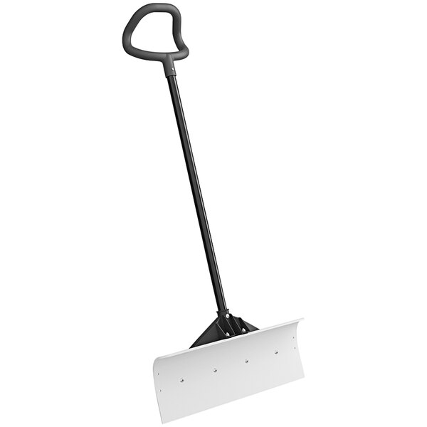 Suncast SPUH2400D 24" UHMW Steel Core Snow Pusher with Center Force Handle