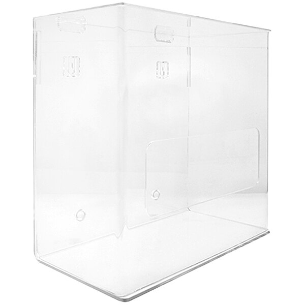 An Accuform clear plastic container with a clear plastic lid.