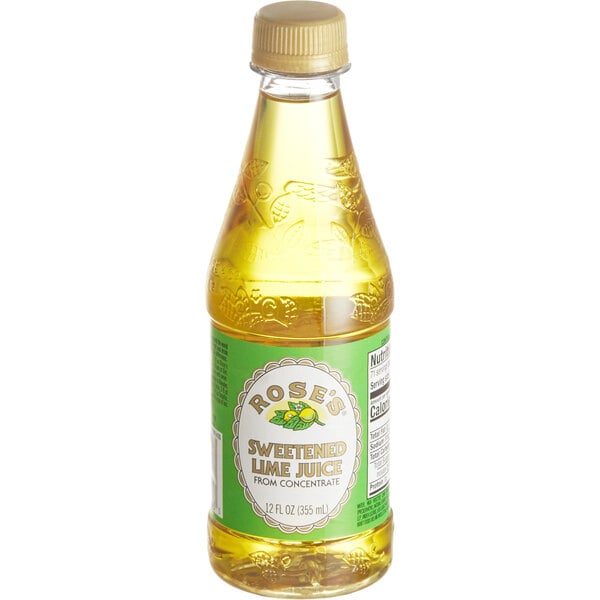 Rose's Sweetened Lime Juice 12 fl. oz. 6/Case