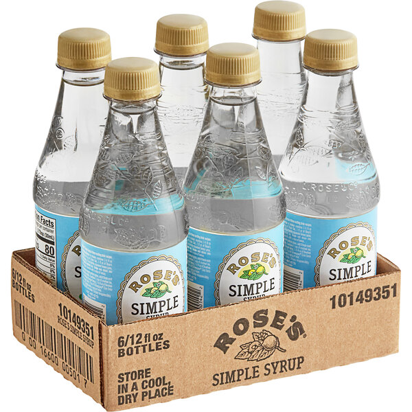 Rose's Simple Syrup 12 fl. oz. 6/Case