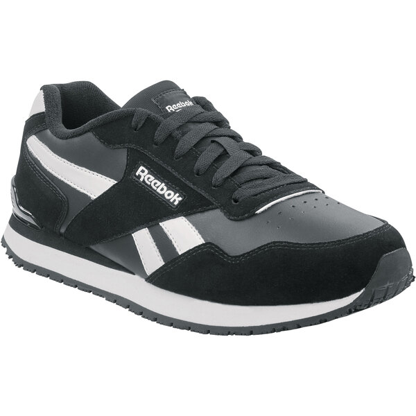 reebok black white