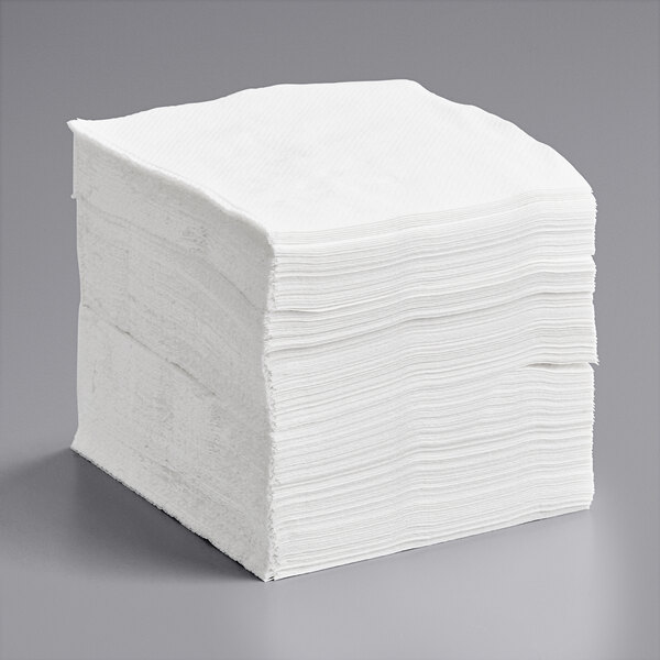 Choice 1Ply White Beverage / Cocktail Napkin 500/Pack