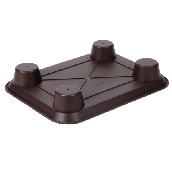 GET FT20BR 14" x 17" Ambidextrous Polypropylene Brown Fast Food Tray