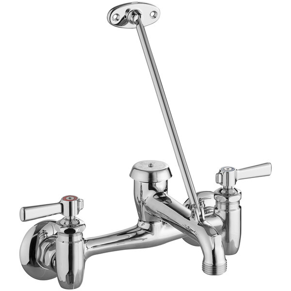 Chicago Faucets 897CP WallMounted Manual Sink Faucet with 8" Centers