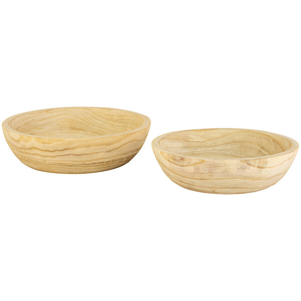 A couple of Kalalou wooden display bowls.