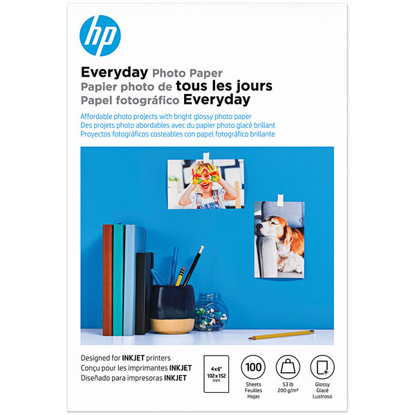 HP CR759A 4" x 6" Glossy Everyday Photo Paper 100 Sheets