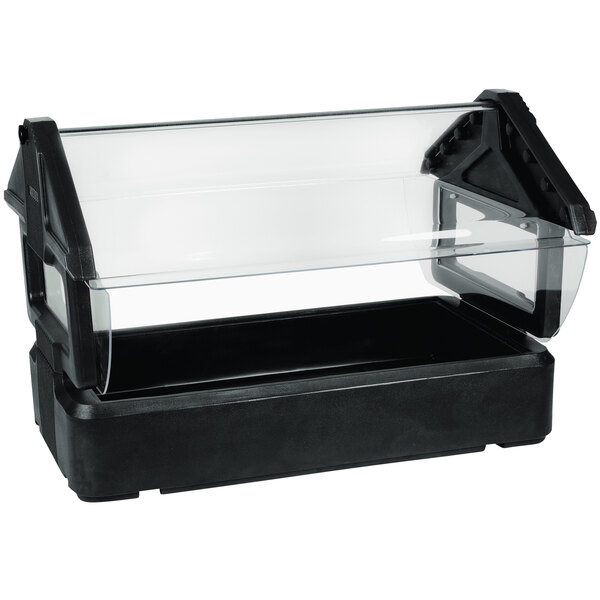 Carlisle 660003 Six Star Black 4' Tabletop Food / Salad Bar with Sneeze