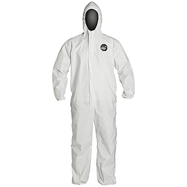 DuPont ProShield 60 Microporous Polypropylene White Coverall with Hood