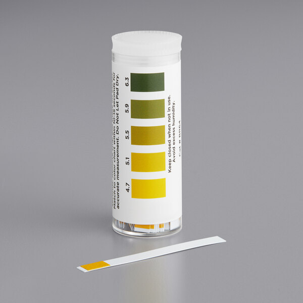 Hydrion BR64 Beer pH 4.76.3 Test Strips 100 Count Vial