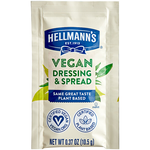 Hellmann's Vegan Mayonnaise Portion Packet 10.5 Gram 160/Case