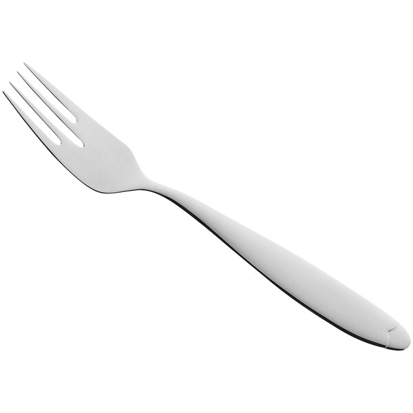 A RAK Porcelain Anna fish fork with a white handle.