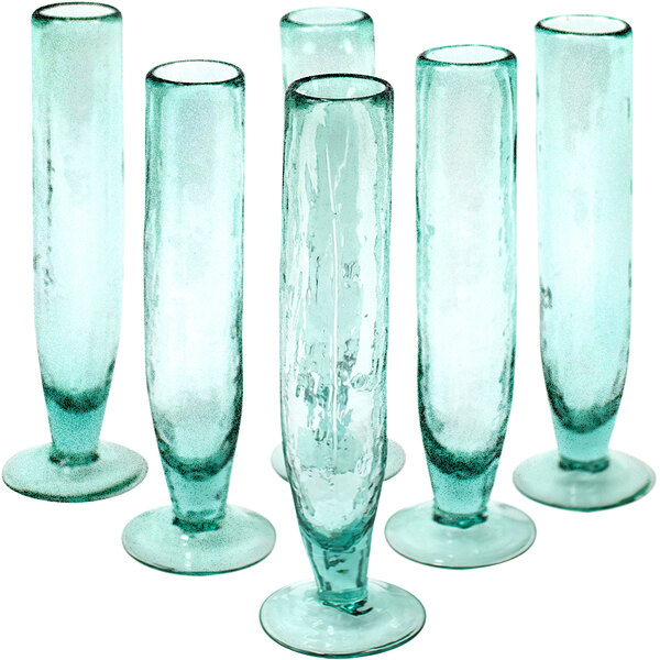 Kalalou 8 oz. Tall Recycled Flute Glass / Vase 6/Case