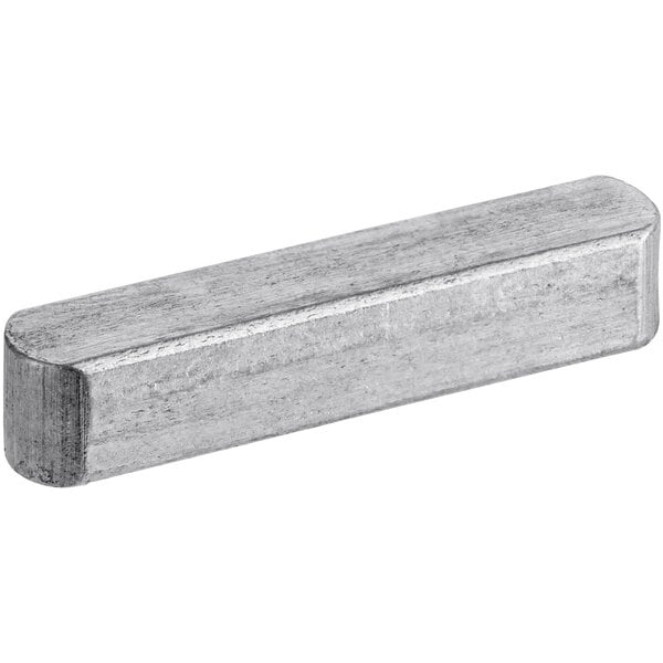 The upper roller flat key for DSC and DSF series dough sheeters is a silver metal bar with a rectangular end.