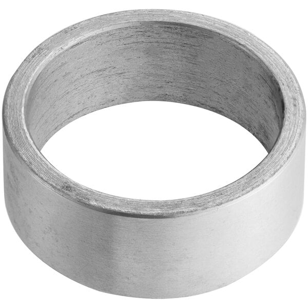 A silver circular oil seal sleeve for SM80 with a white background.