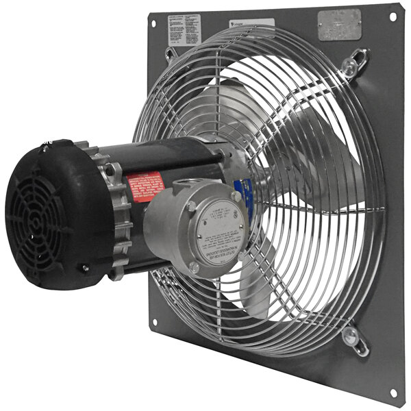 A metal Canarm panel-mounted exhaust fan.