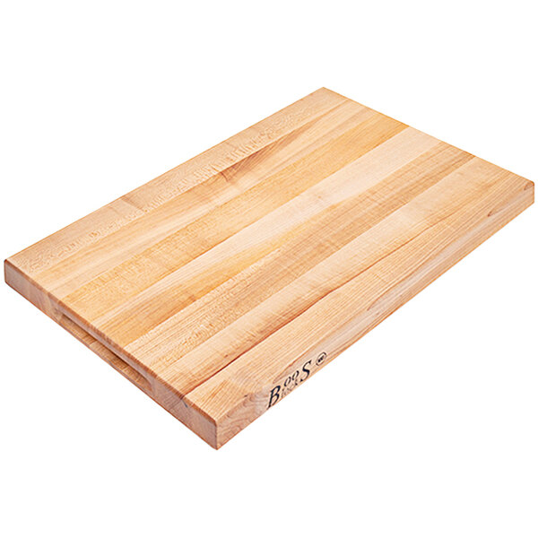 John Boos & Co. 18" x 12" x 1 1/2" Reversible Maple Wood Cutting Board