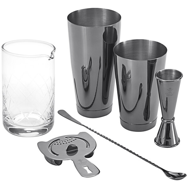 Barfly® M37131BK 5Piece Black Cocktail Mixing Kit