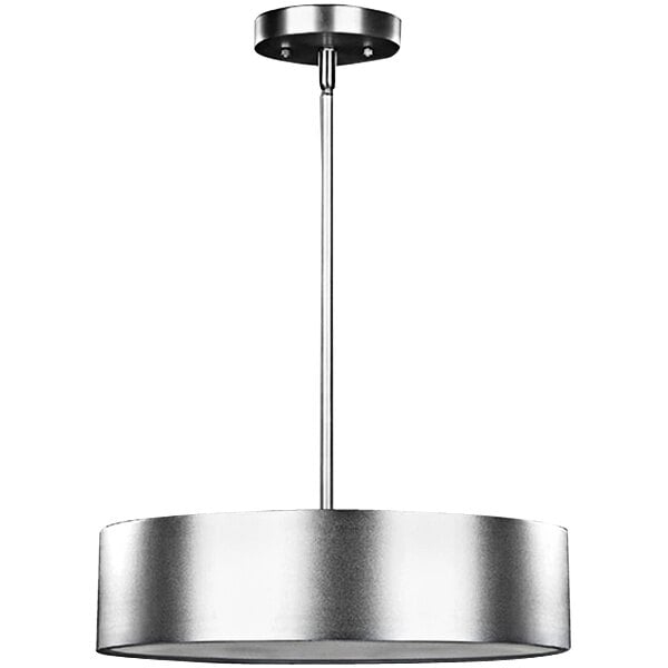 A Canarm Dexter modern aluminum pendant light with a circular metal shade.