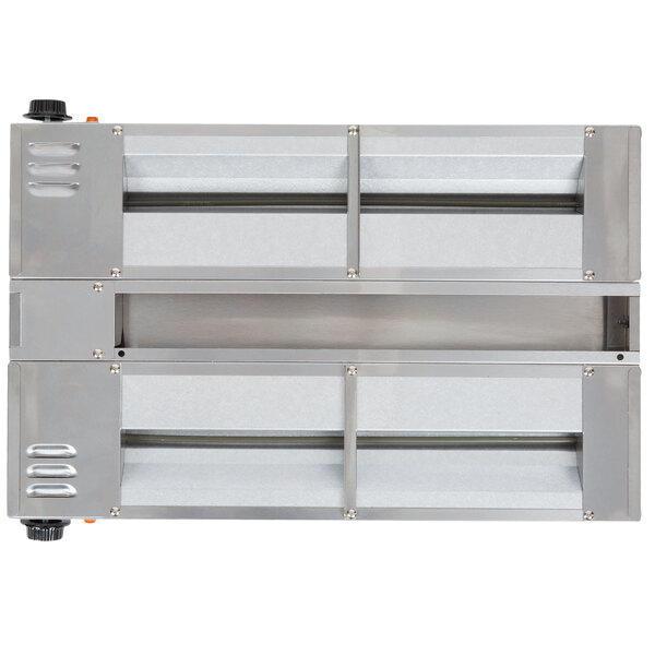 APW Wyott FDD24HI 24" High Wattage Calrod Double Food Warmer with