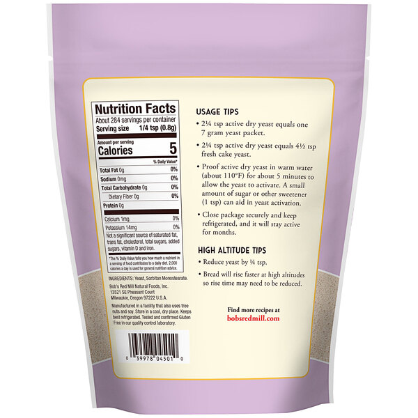 Bob's Red Mill GlutenFree Active Dry Yeast 8 oz.
