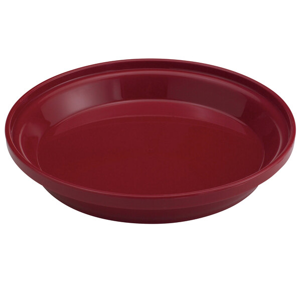 Cambro HK39B487 Heat Keeper Cranberry Insulated Meal Delivery Base for 9" Plates - 12/Case