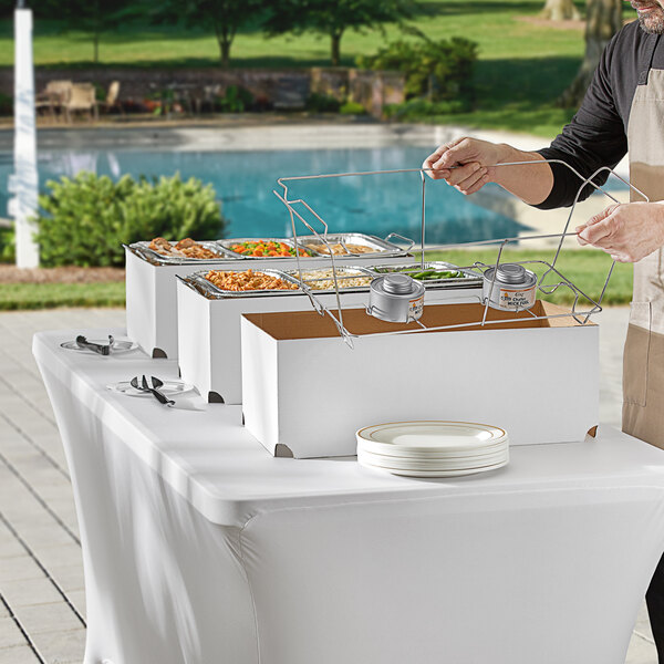 Choice 60 Piece Full Size Disposable Serving / Chafer Dish Kit with (3