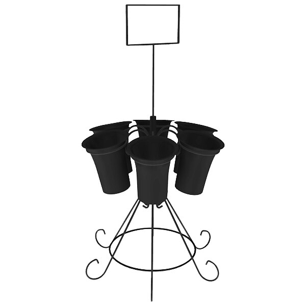 Marco Company 30" x 30" x 53" Metal Flower Stand with 9" Plastic Cones