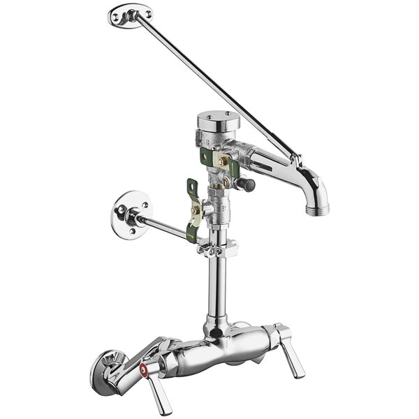 Chicago Faucets 445PVBCP WallMounted Mop Sink Faucet with Adjustable
