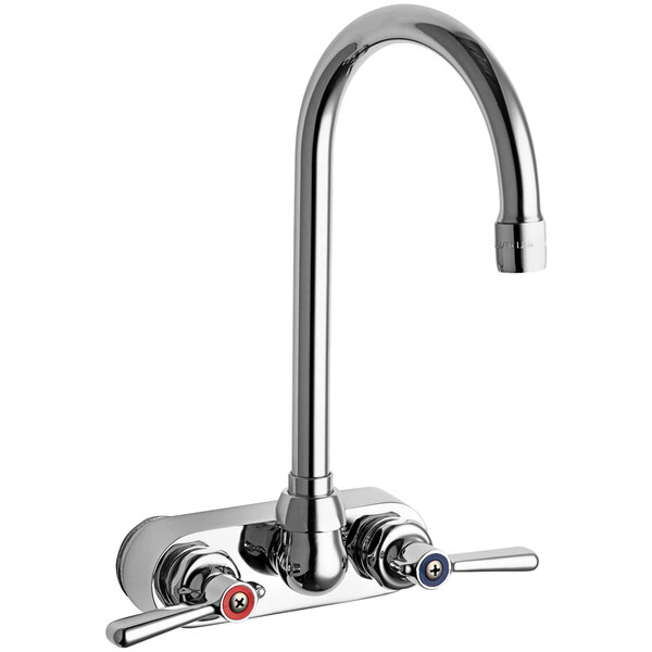 Chicago Faucets 521GN2AE3ABCP 2.2 GPM WallMounted Faucet with 4
