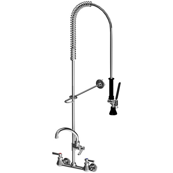 Chicago Faucets 510GXKCAB WallMounted PreRinse Faucet with 8