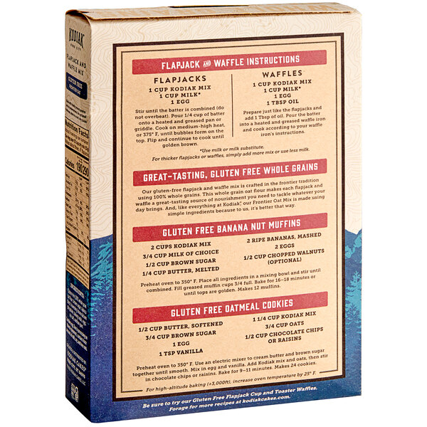 Kodiak Cakes GlutenFree Frontier Oat Flapjack and Waffle Mix 1 lb. 6