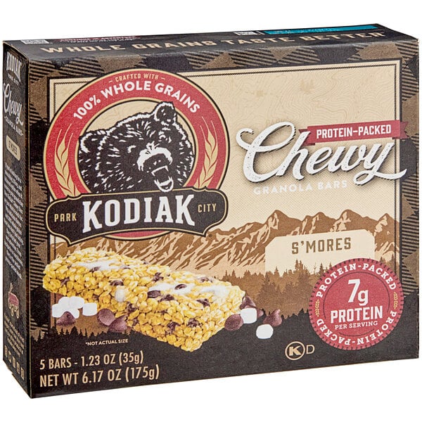 Kodiak Cakes S'mores Chewy Granola Bar 1.25 oz. 60/Case